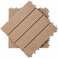 Teja de madera compuesta antideslizante de la cubierta de la coextrusión del wpc de DIY al aire libre del precio bajo